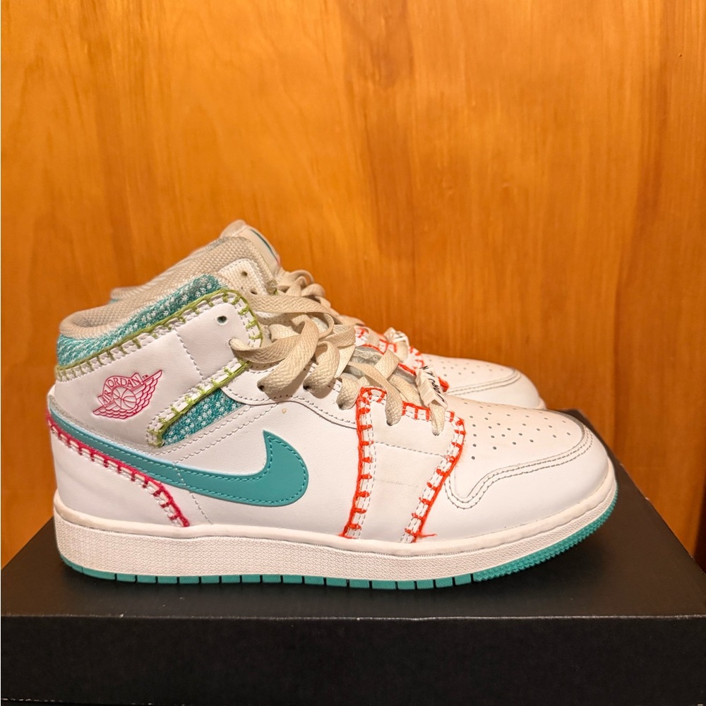 2022 Air Jordan 1 Mid SE GS 'Multi Knit' 6.5 Y / 8 W